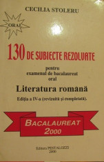 130 de subiecte rezolvate pentru examenul de bacalaureat foto