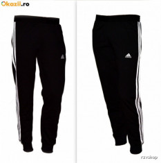 Pantaloni trening ADIDAS conici matlasati grosuti- Negri - Toamna 2015 foto