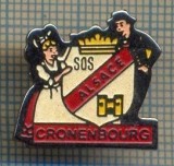 963 NEW INSIGNA -MEDICINA - SOS ALSACE CRONENBOURG - FRANTA-starea care se vede