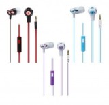 Astrum Hands-free Universal Jack 3.5mm EB240 Rosu Blister, Casti In Ear, Cu fir, Mufa 3,5mm