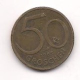 No(1) moneda-AUSTRIA -50 Groschen 1965