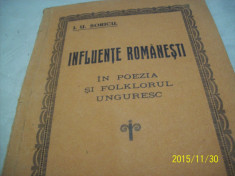 influente romanesti in poezia si folklorul unguresc- i.u. soricu 1929 foto