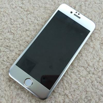 Folie Protectie Apple Iphone 6 Metal GRI Tempered Glass Astrum foto