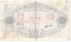FRANTA 500 FRANCS FRANCI 1938 U foto
