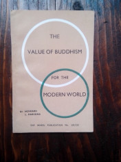The value of buddhism for the modern world foto