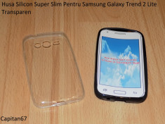 Husa Silicon Super Slim Pentru Samsung Galaxy Trend 2 Lite Transparen foto