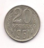 No(3) moneda-RISIA-20 Copeici -Kopeek 1961, Europa