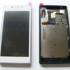 Display LCD cu Touchscreen Sony Xperia M2 Alb Original