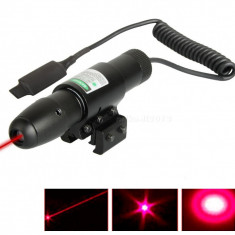 Laser Rosu Red LaserTactical Telecomanda pe fir Prindere Arma Airsoft Complet foto