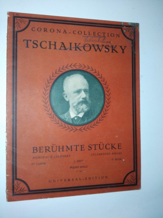 Partitura veche-CORONA COLLECTION-TSCHAIKOWSKY- piano solo C.64