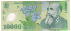 SV * Romania BNR 10000 / 10.000 LEI 2000 * POLYMER * E. Ghizari * 004D... * UNC foto