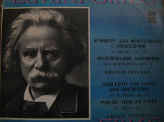 Edvard Grieg - disc vinil (vynil), pick-up foto