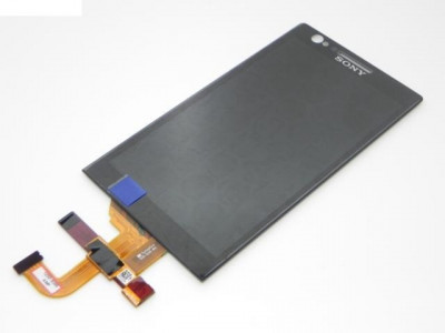 Display LCD + Touchscreen Sony Xperia P LT22i Negru Original foto