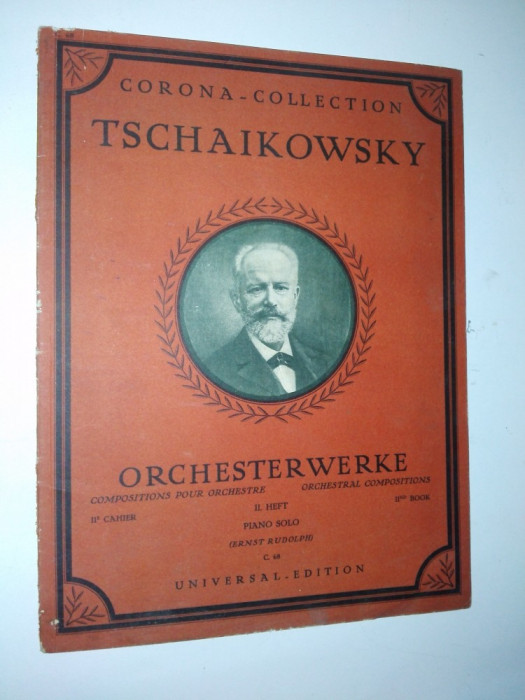 Partitura veche-CORONA COLLECTION-TSCHAIKOWSKY- piano solo C.68