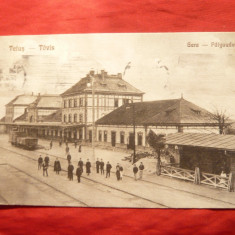 Ilustrata Teius - Gara , circulat 1923