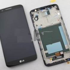 Display LCD + Touchscreen LG G2 D802 (+Rama) Negru Original