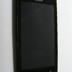 Display cu touchscreen(fisurat) si rama Sony ST26i Xperia J Swap