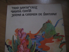 Trio Santa Cruz, Brasil Canta - disc vinil (vynil), pick-up foto