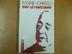 Eugen Ionescu Ionesco Note si contranote jurnal interviuri confesiuni 1992 foto