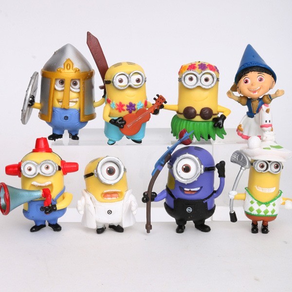 Jucarii Figurine Minioni Galbene 8 Bucati/Set Minions model 2018 Despicable  Me | Okazii.ro