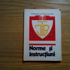 NORME SI INSTRUCTIUNI * I. T. B. - Alexandru Oprisan