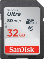 SANDISK ULTRA PLUS 32 GB SDHC UHS-I CARD foto