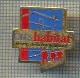 1053 NEW INSIGNA- CUS HABITAT-OFICIU PUBLIC ALSACIA -FRANTA -starea care se vede