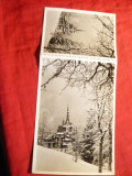 Ilustrata- Fotografie-dubla -Sinaia - Castelul Peles , cca.1950, Necirculata