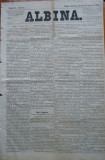 Ziarul Albina , nr. 10 , 1871 , Budapesta , in limba romana , Director V. Babes