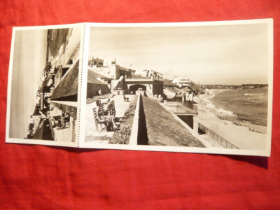 Ilustrata- Fotografie-dubla -Eforie - Terasa , cca.1950 foto