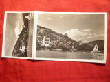 Ilustrata- Fotografie-dubla -Calimanesti - Vedere , cca.1950, Necirculata