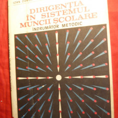 I.Damsa s.a.- Dirigentia in Sistemul Muncii Scolare - Indrumator Metodic - 1983