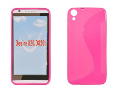 Husa HTC Desire 820 TPU S-LINE Pink foto