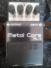 Vand pedala chitara electrica Boss ML-2 (Metal Core) foto
