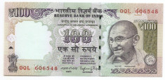 India 100 Rupii 2015 (cu noul simbol pentru Rupie) P-105 UNC !!! foto