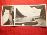 Ilustrata- Fotografie-dubla - Defileul de la Cazane , cca.1950