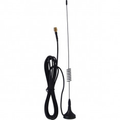 Antena GSM 3G conector RP-SMA 18 DBi cu talpa magnetica si cablu 3m foto