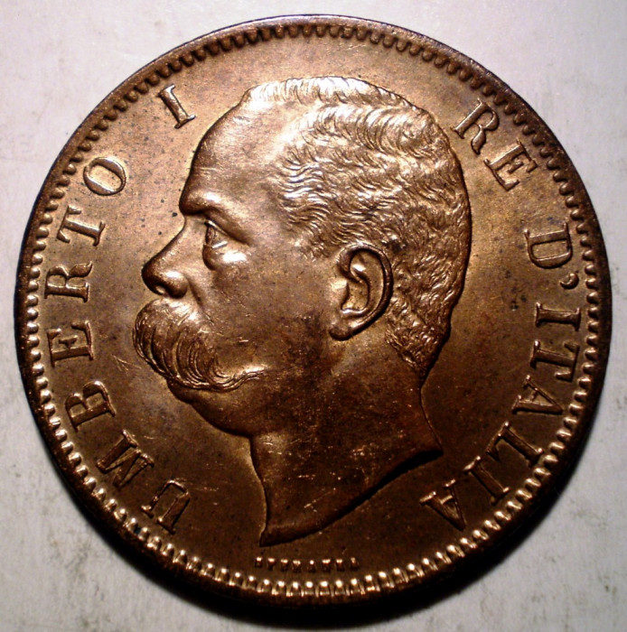 C.276 ITALIA UMBERTO I 10 CENTESIMI 1894 BI XF/AUNC