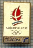 1036 NEW INSIGNA -OLIMPICA - ALBERTVILLE&#039;92 -FRANCE TELECOM -starea care se vede