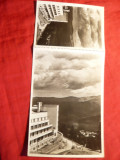 Ilustrata- Fotografie-dubla -Sinaia - Hotel Cota 1400 , cca.1950, Necirculata