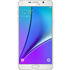 Samsung Smartphone Samsung Galaxy note 5 Dual Sim 32gb lte 4g alb foto