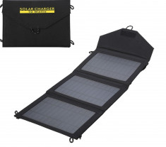 Panou Solar 10W ,Pliabil / Portabil ,Incarcator Acumulatori, Power Bank ,Telefon foto