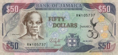 Jamaica 50 Dolari 06.08.2012 (comemorativa: 50 ani Jamaica) P-89 UNC !!! foto
