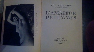 L,Amateur de femmes-Leo Larguier (1937) foto