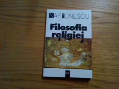 NAE IONESCU - Filosofia Religiei * 1924-1925 foto