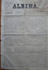 Ziarul Albina , nr. 26 , 1871 , Budapesta , in limba romana , Director V. Babes