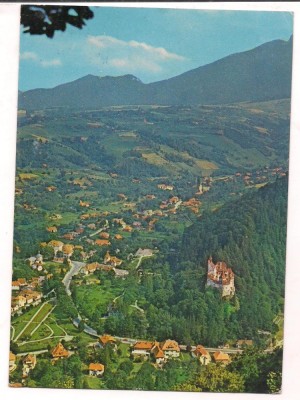 % carte postala (marca fixa)-BRAN-vedere panoramica foto