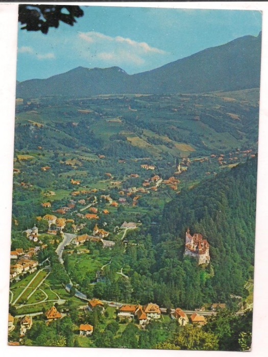 % carte postala (marca fixa)-BRAN-vedere panoramica