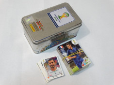Colectie cartonase Fifa World Cup Brasil - 121 cartonase + cutie metalica foto