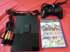 Consola PS2, SCPH 90004, stare perfecta de functionare+ card 8mb + PES 2010 foto